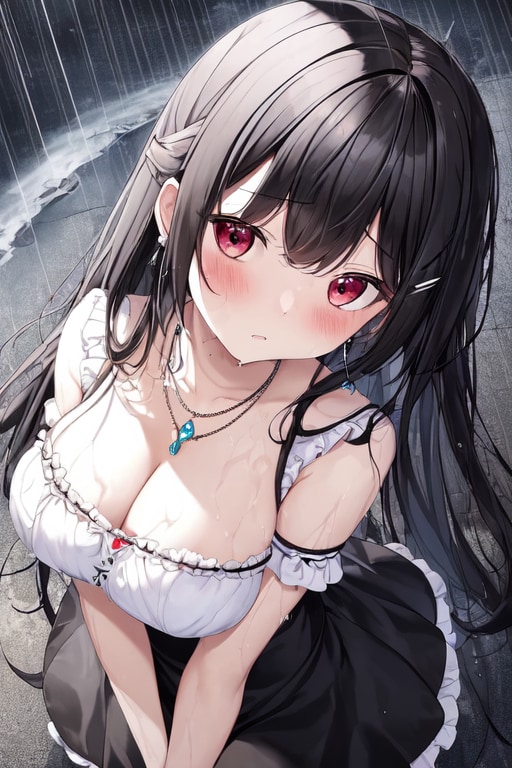 雨に濡れちゃったなぁ…（チラッ