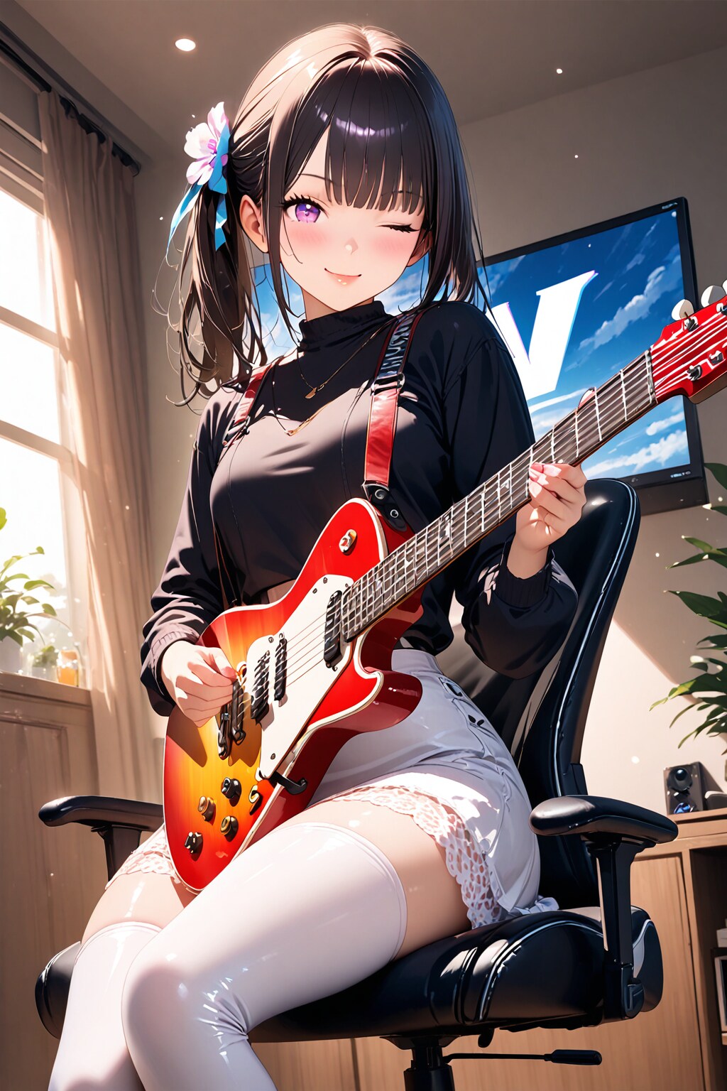 ふふふ❤久しぶりに弾くけど上手くできるかしら❤