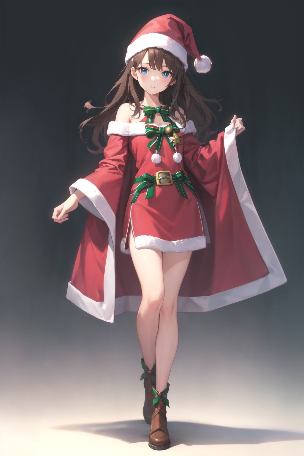 サンタコスの美少女