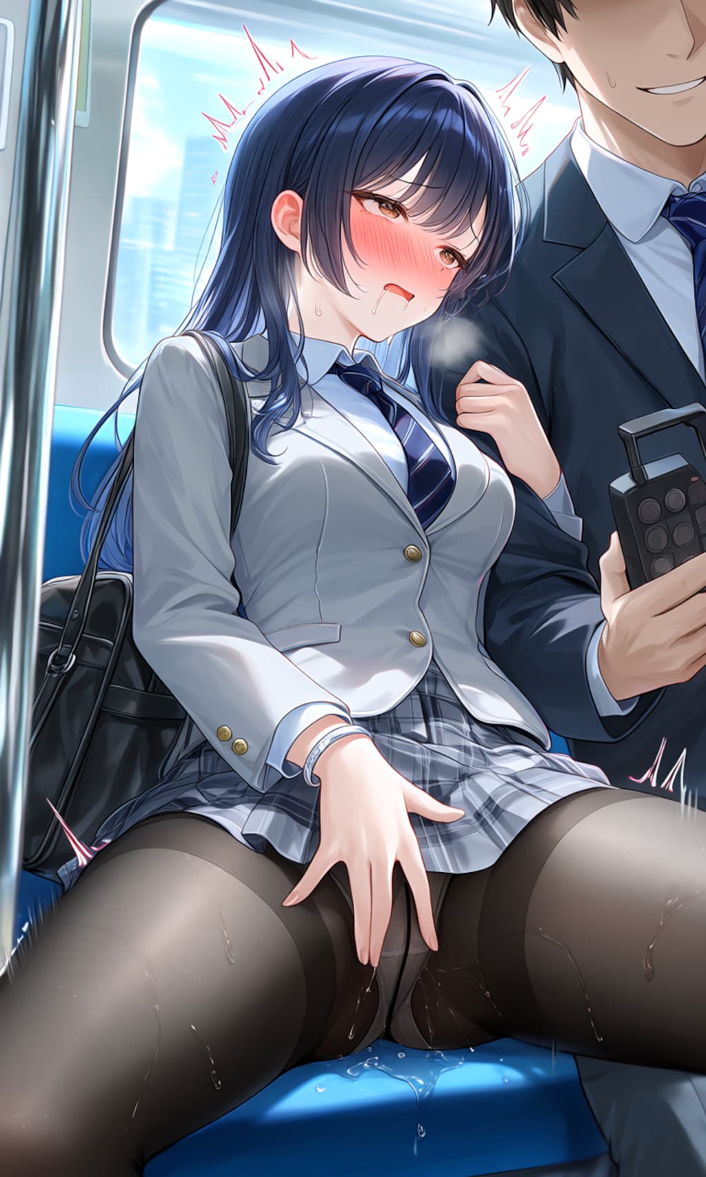 電車で何かに耐える⑤