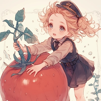 瑞々しいトマト