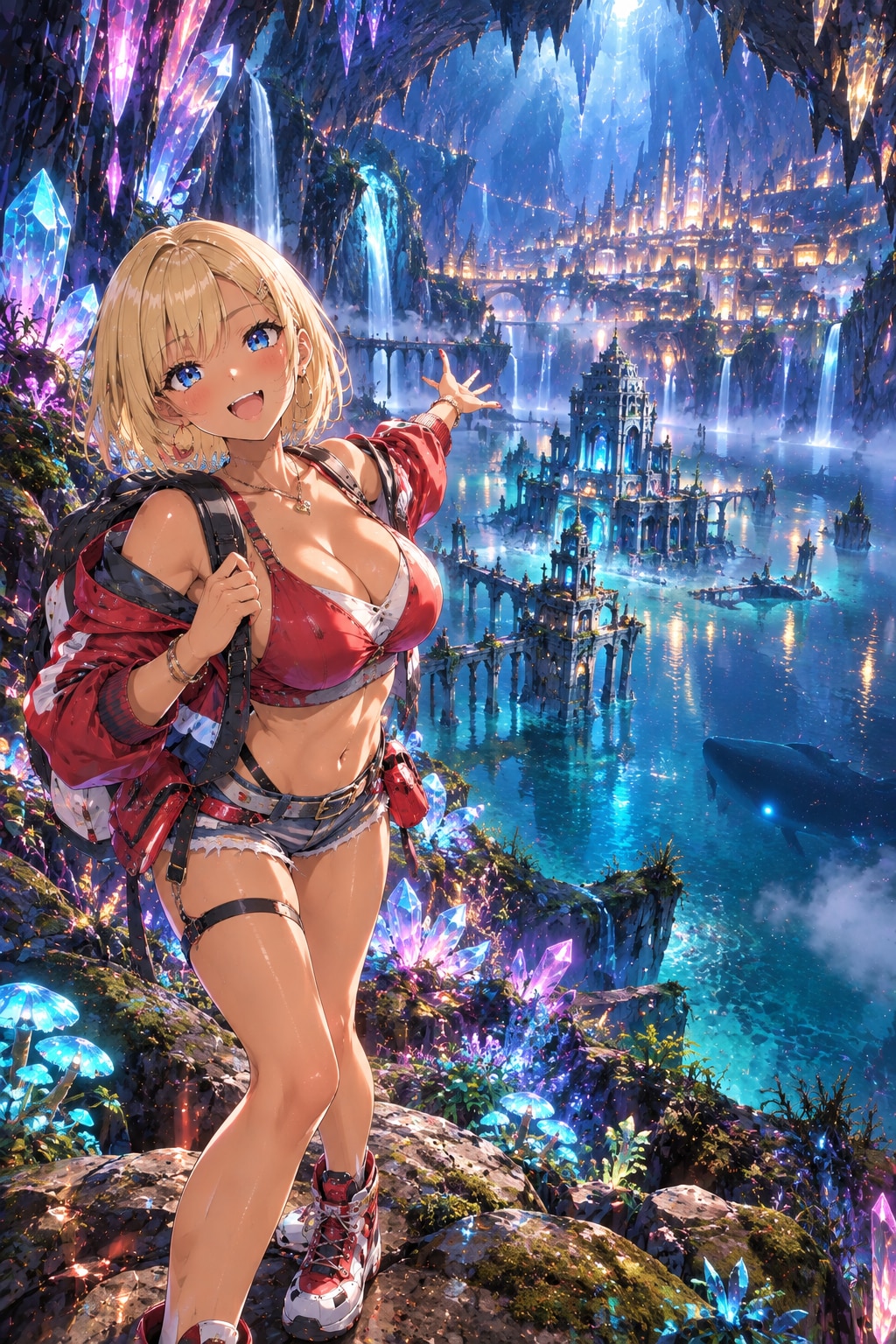 地底×アカリ | の人気AIイラスト・グラビア
