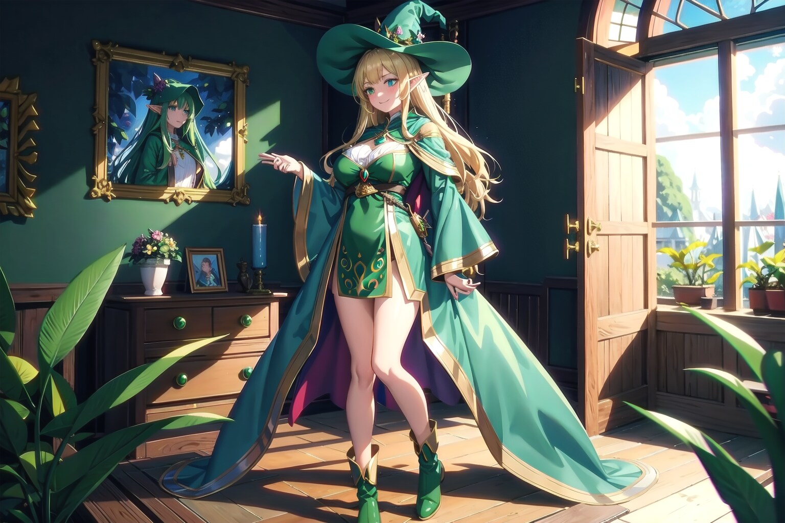 古典的な服で