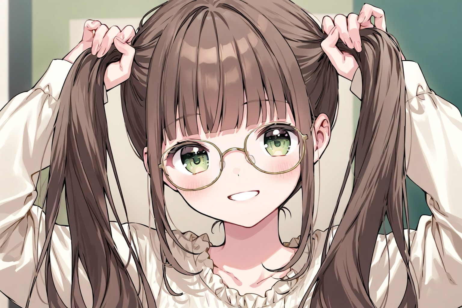 「今度はツインテールにしようかな？」 | の人気AIイラスト・グラビア