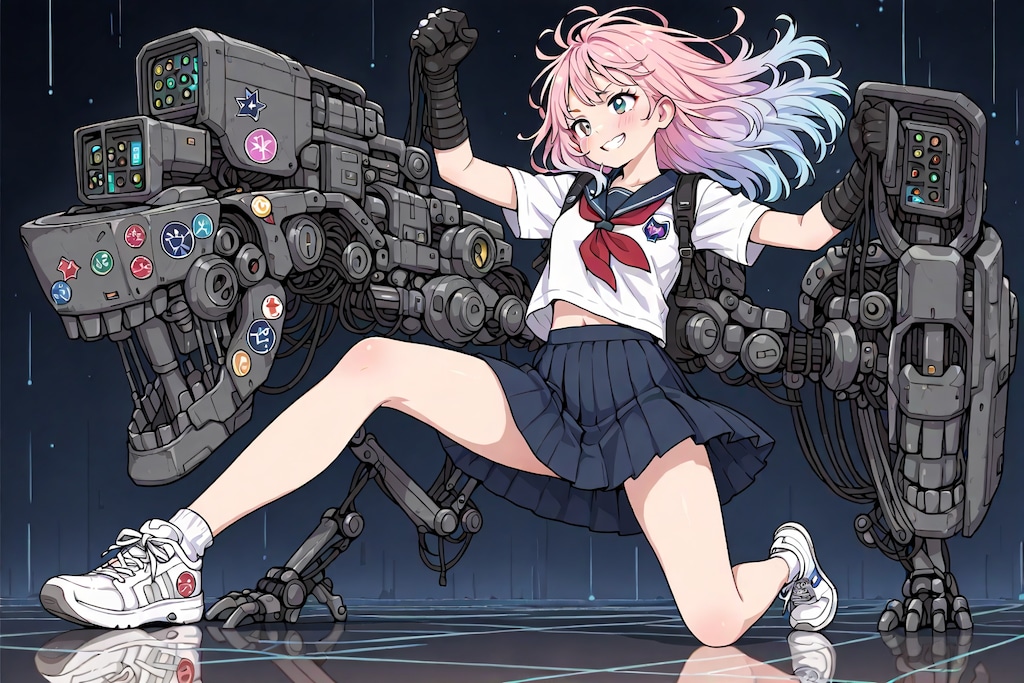 JKさんと謎のメカ-1