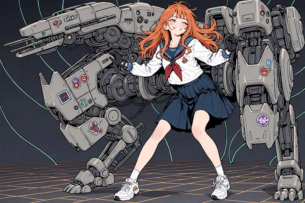 JKさんと謎のメカ-1