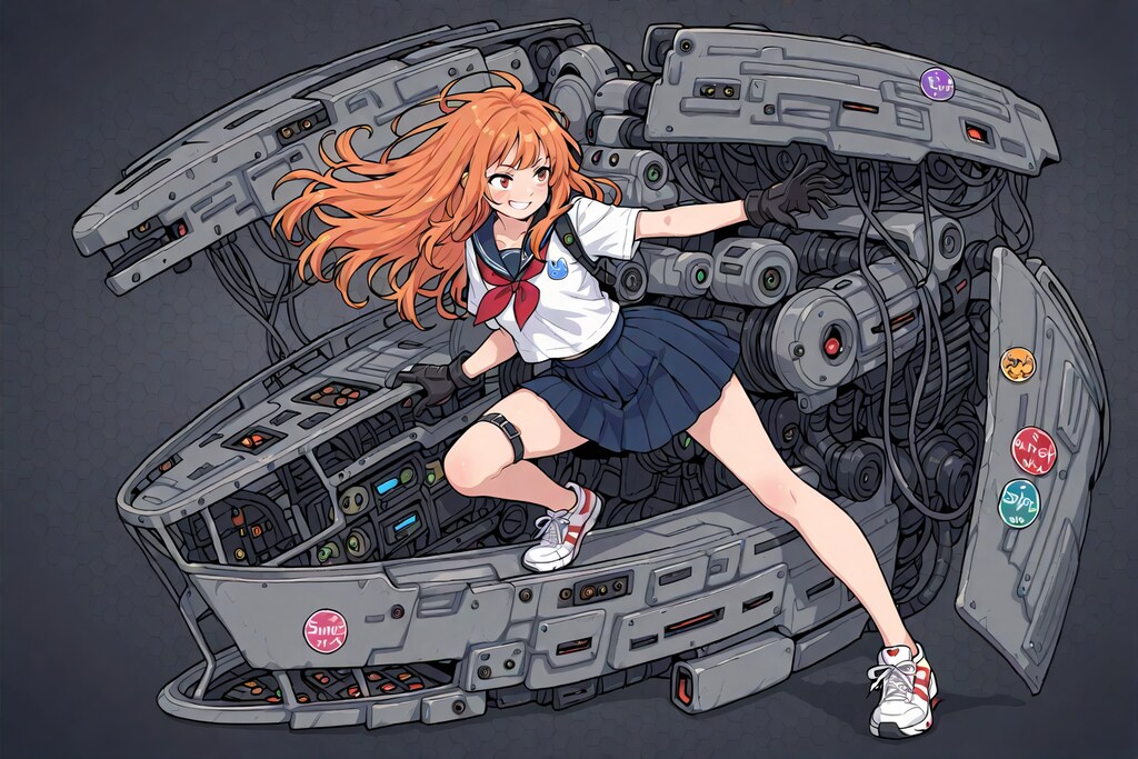 JKさんと謎のメカ-1