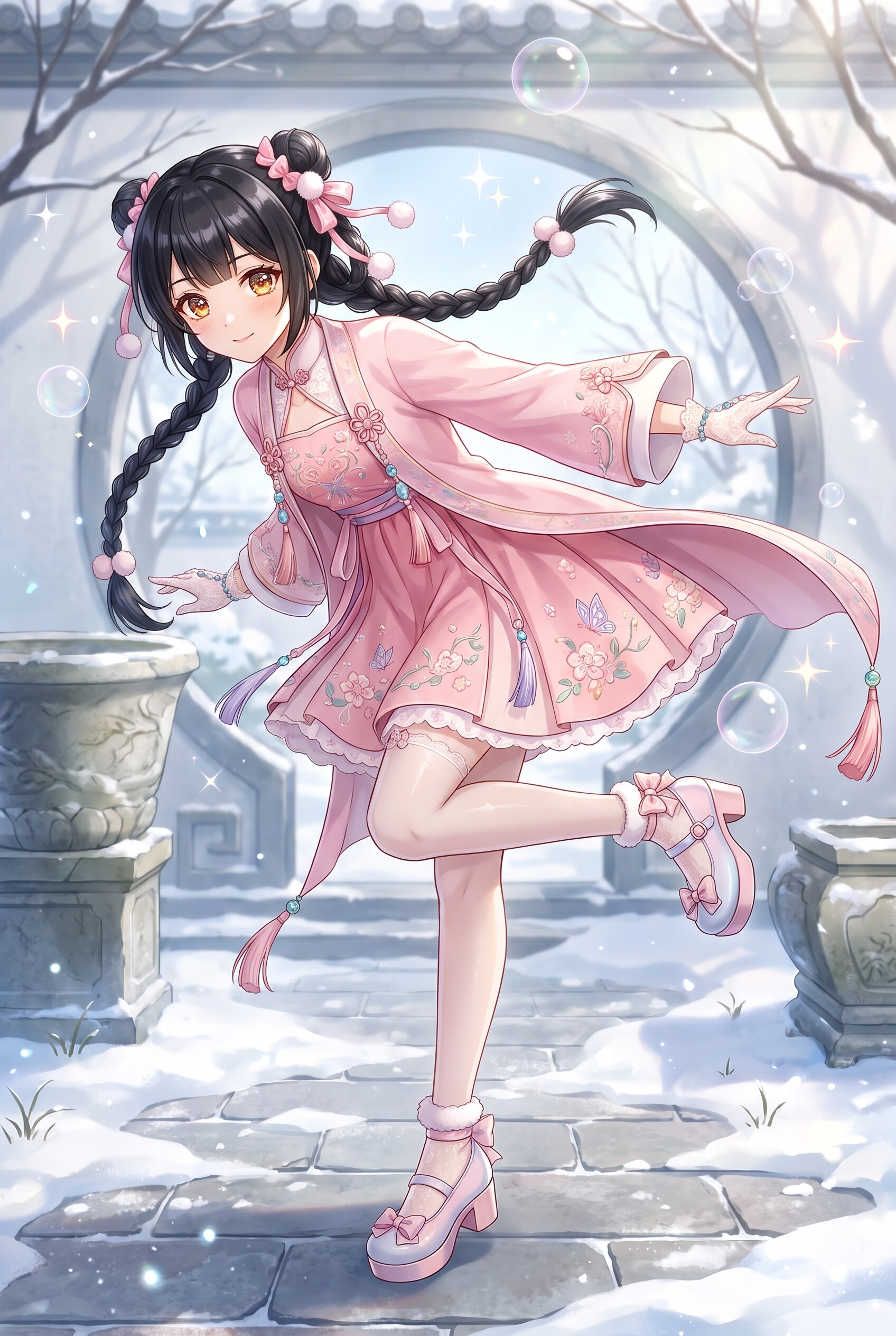 薄雪舞蝶の庭