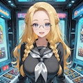 女体化眼鏡三つ編み好きのあるごす 2枚目