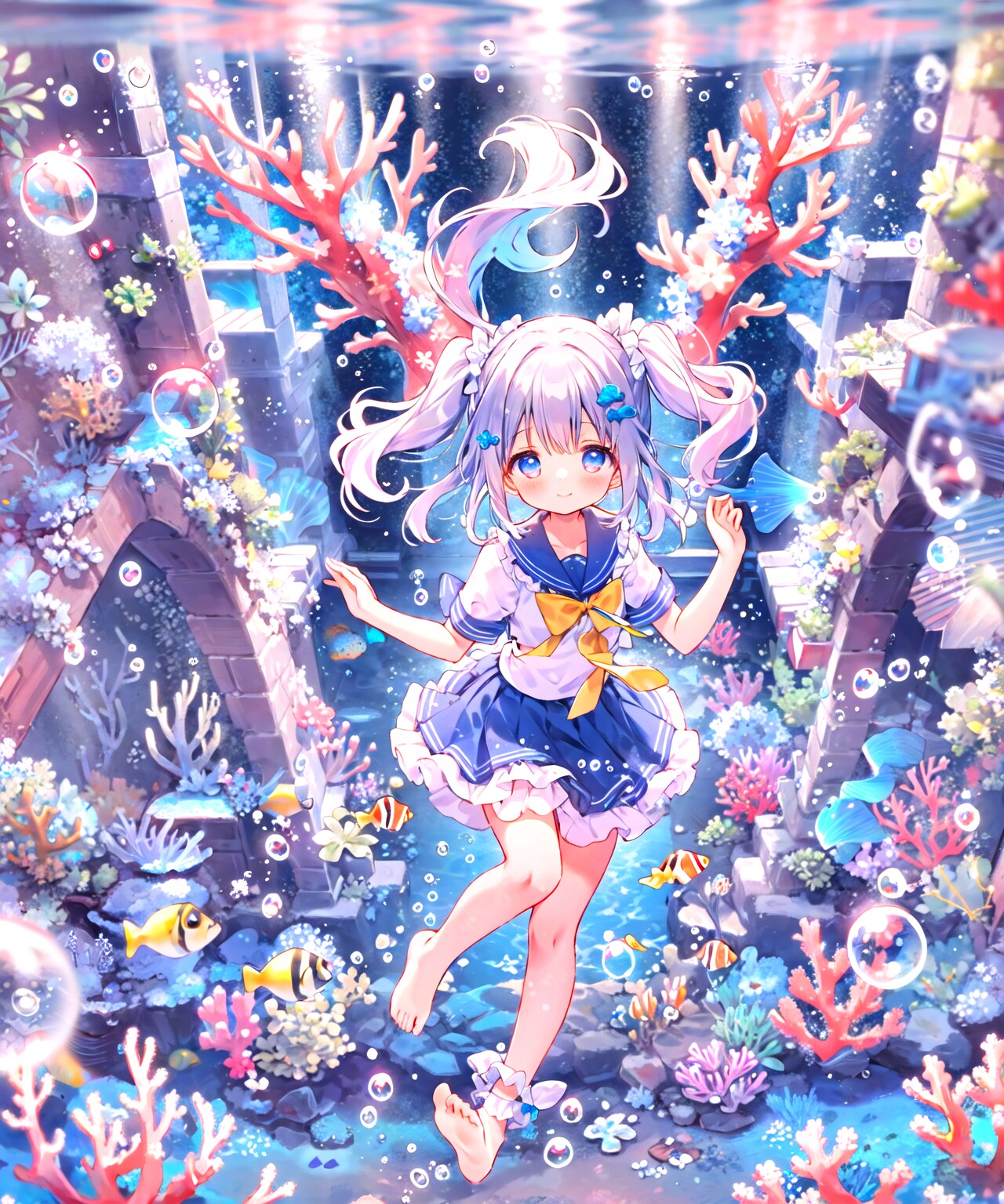 海中遊泳