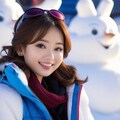 雪まつり始まったね　もう直ぐ、夜になる 3枚目