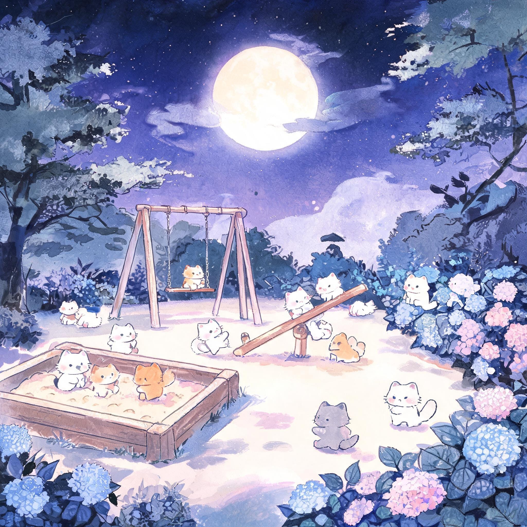 深夜の公園