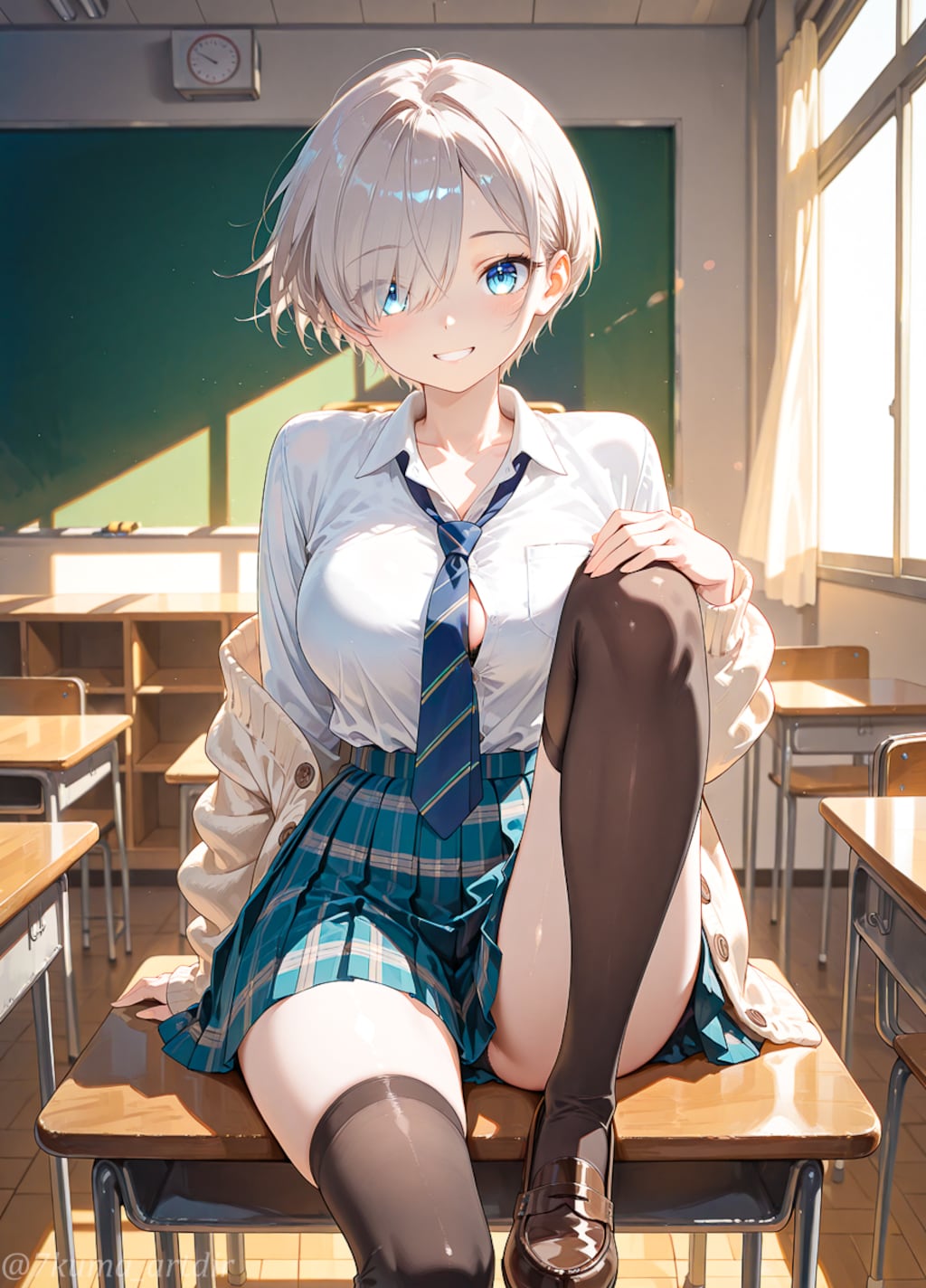 JKな銀髪のお姉さん(改良版)