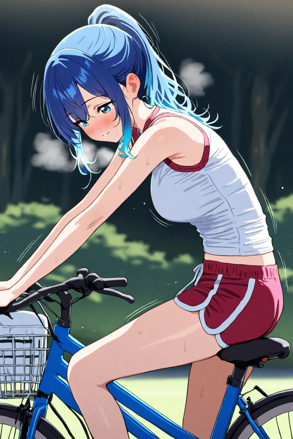 自転車のサドルに座る_FENRIR