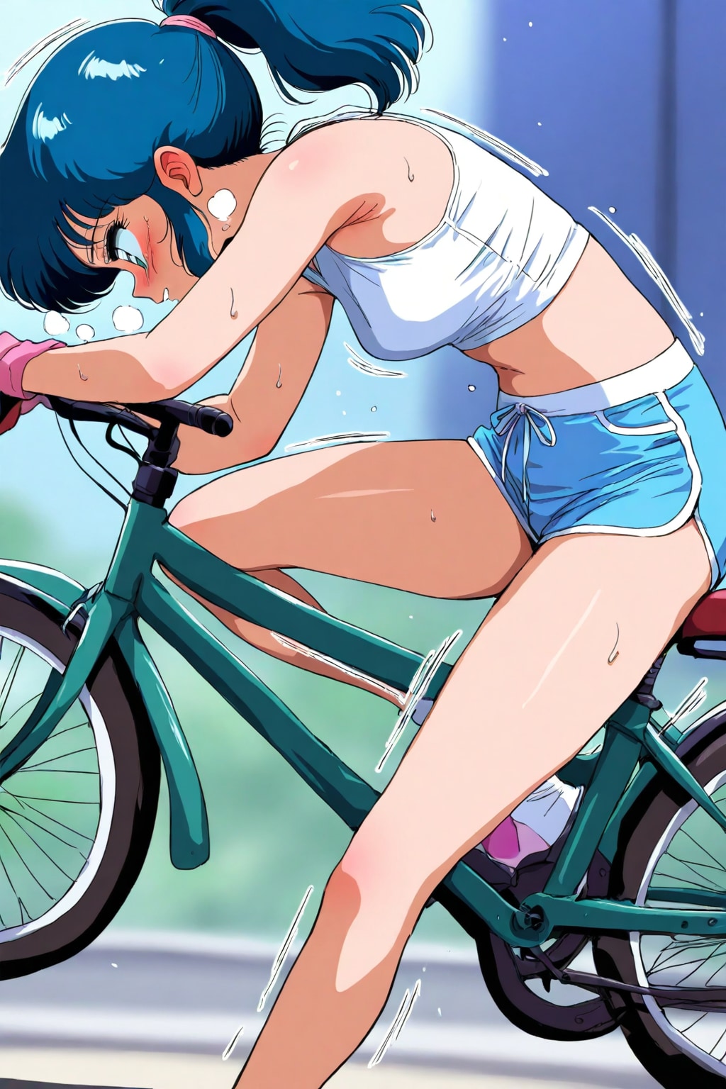 自転車のサドルに座る_FENRIR