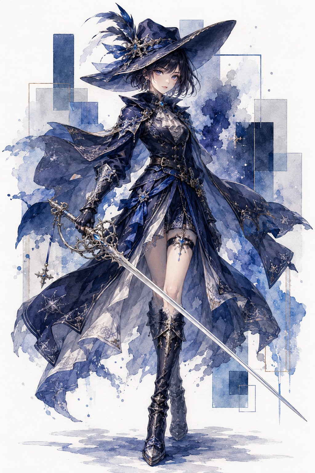 水彩風ファンタジー９職 | の人気AIイラスト・グラビア