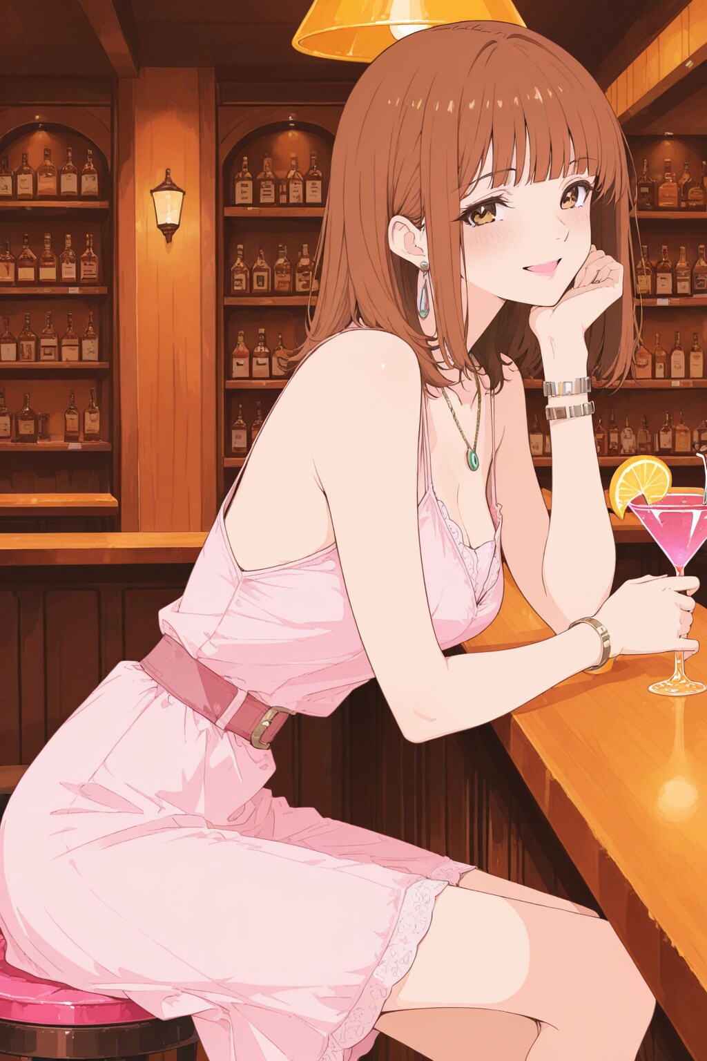 woman at bar 1
