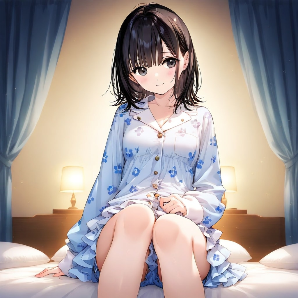 お気に入りのパジャマで | の人気AIイラスト・グラビア