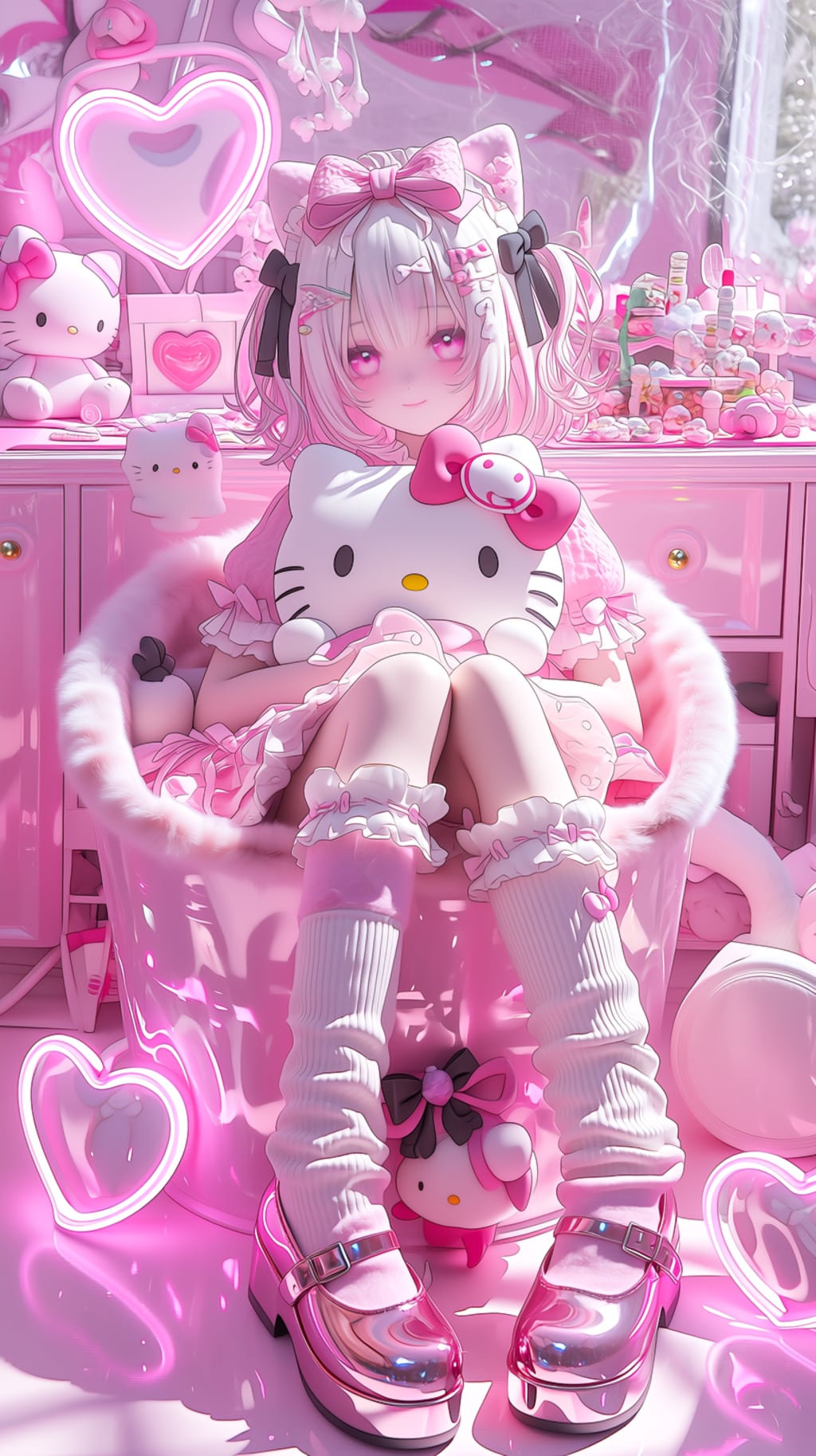 ピンクの部屋で囁く甘い秘密