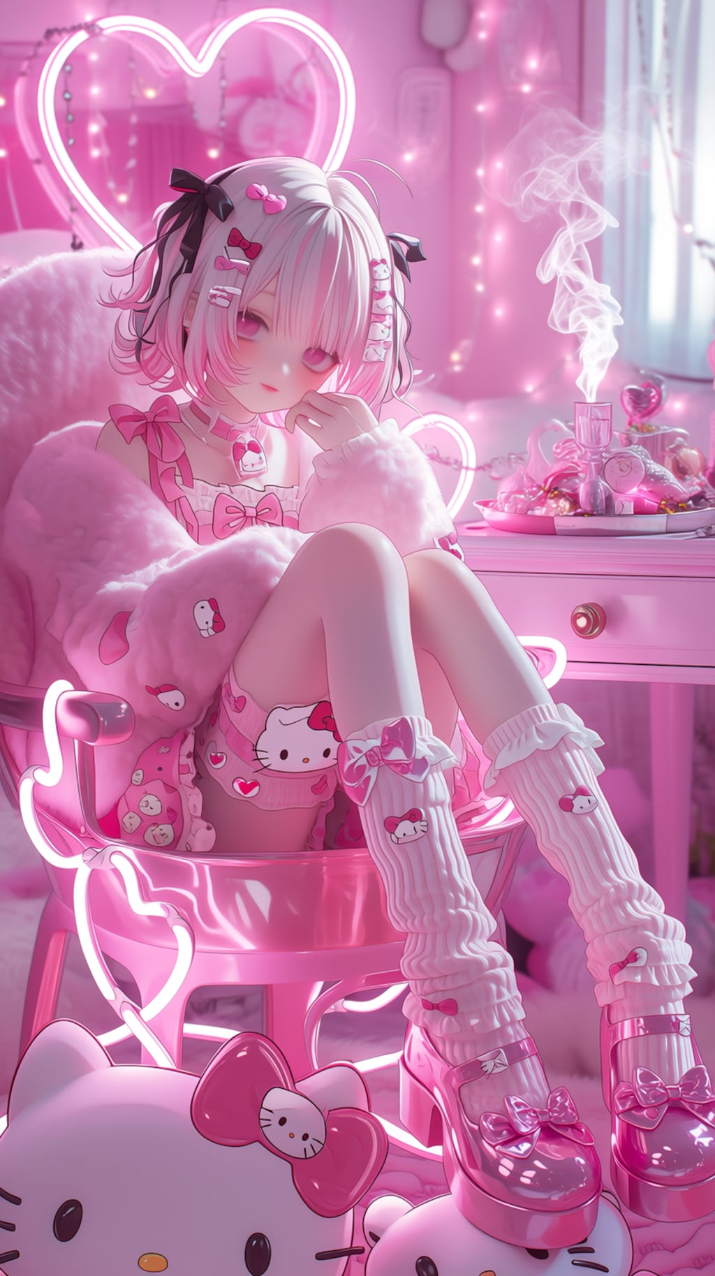 ピンクの部屋で囁く甘い秘密