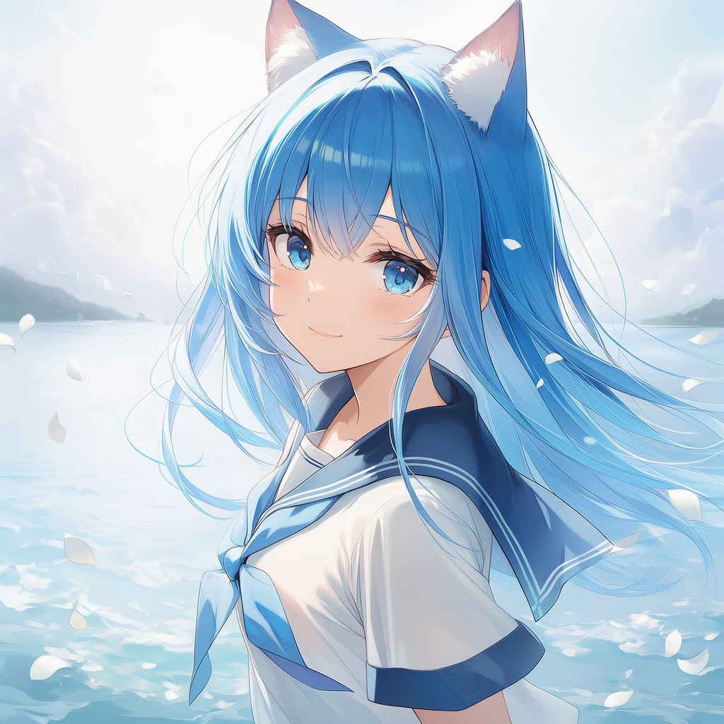 猫耳アイコン娘 | の人気AIイラスト・グラビア