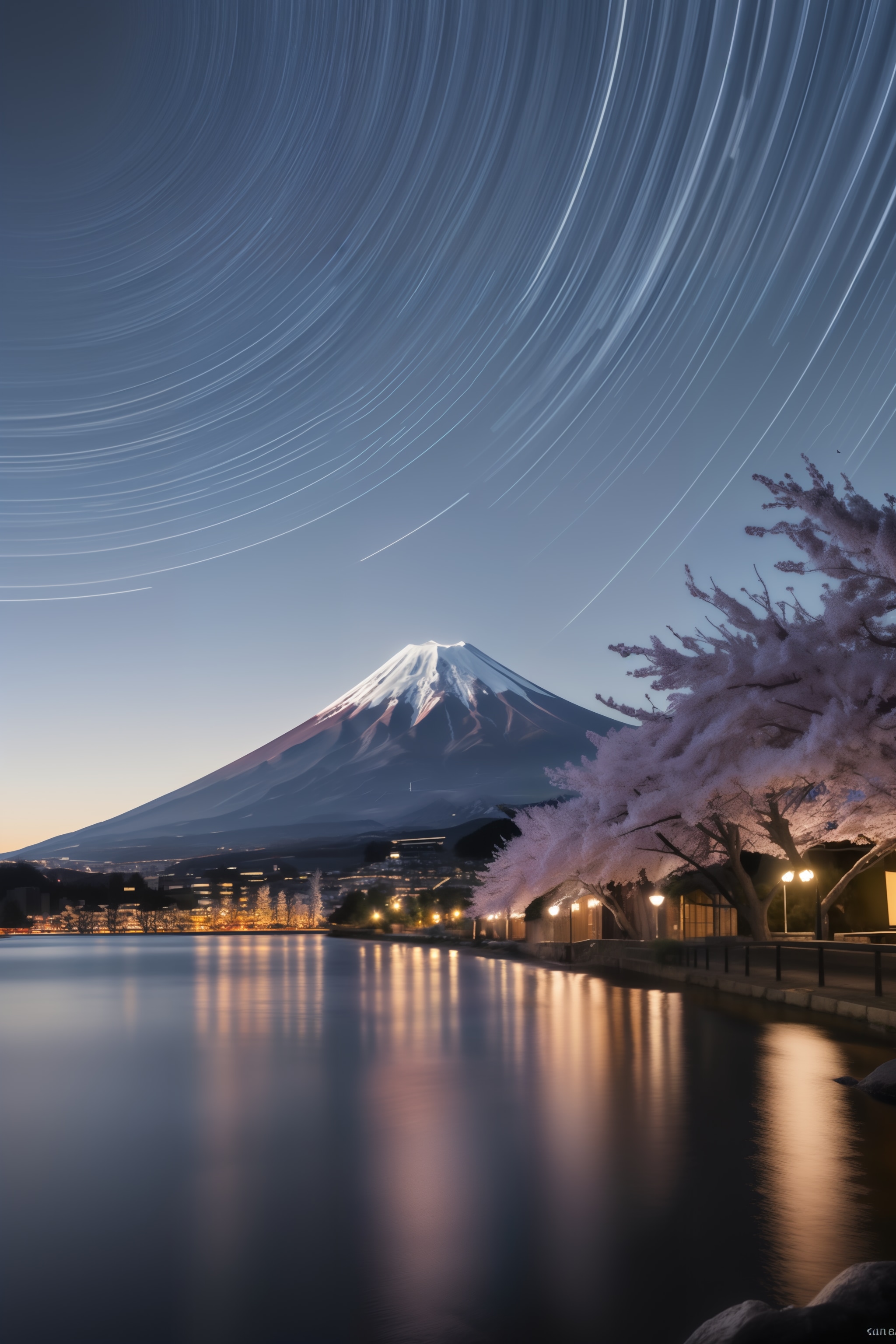 今度は夜桜ドライブ