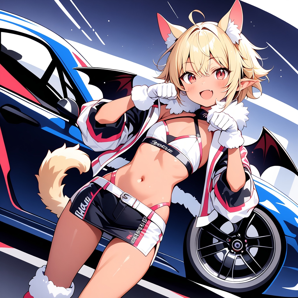 レースクイーン吸血鬼娘