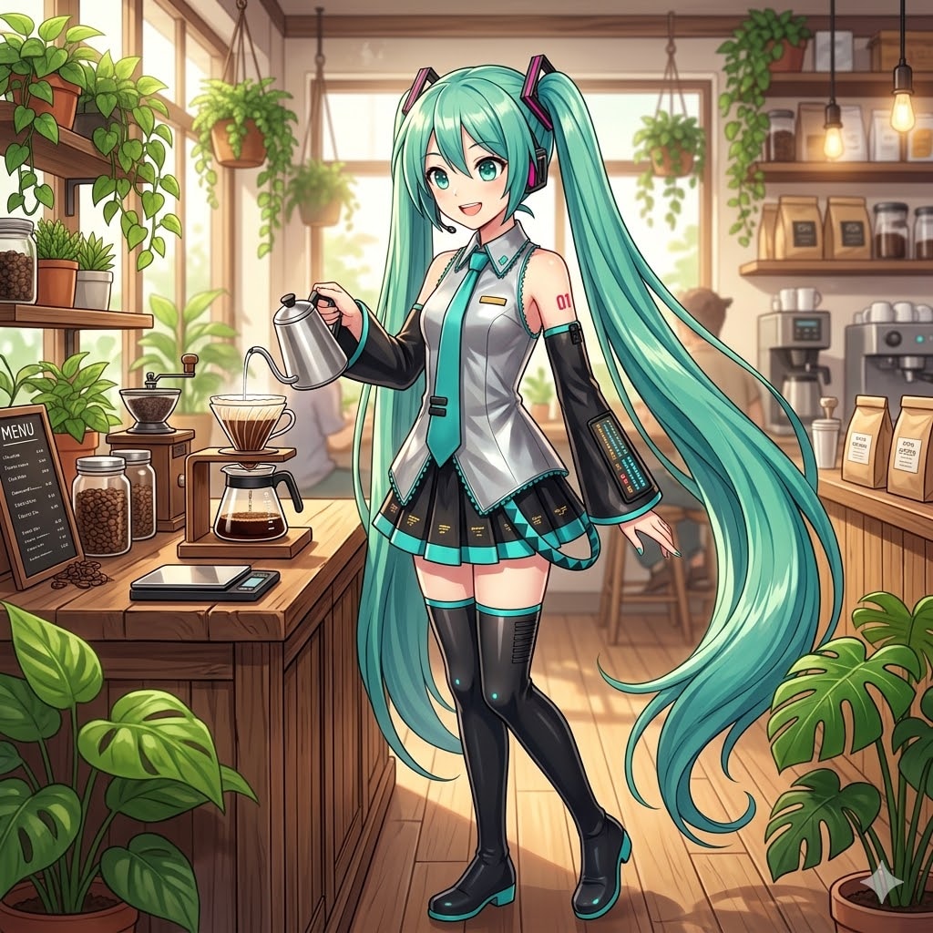 Gemini 喫茶店のミクさん