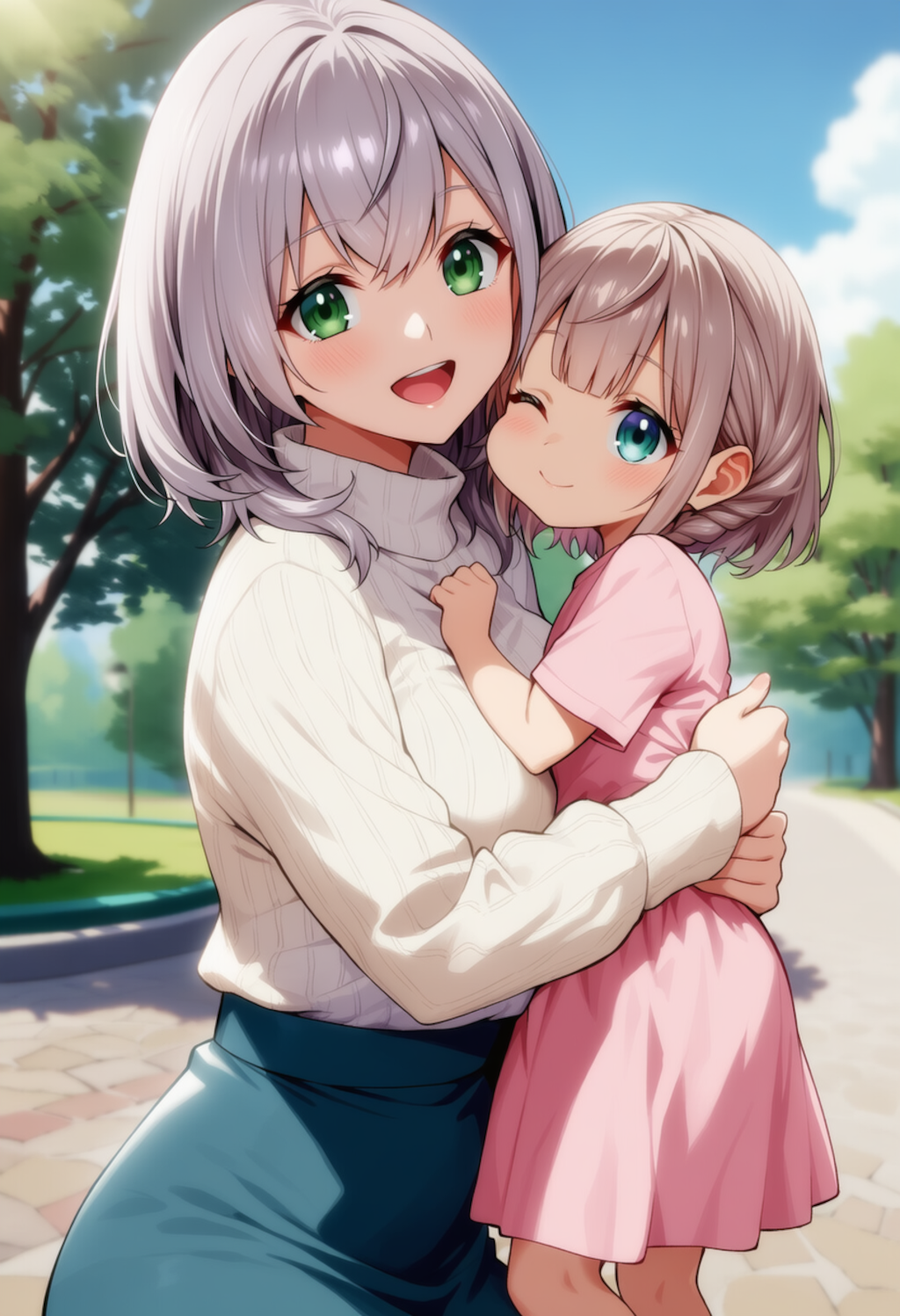 ロリとママの欲張りセット（白銀ノエル）