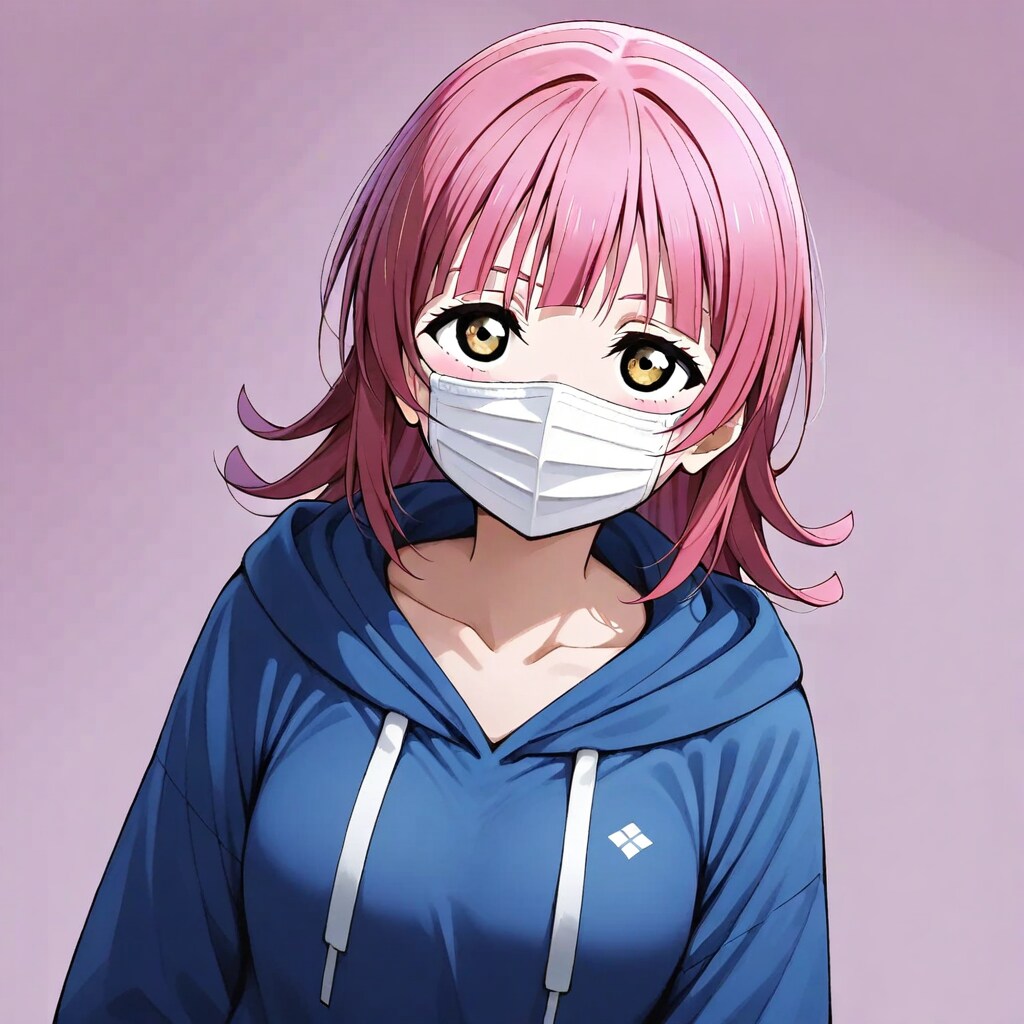 マスクをしている天王寺璃奈