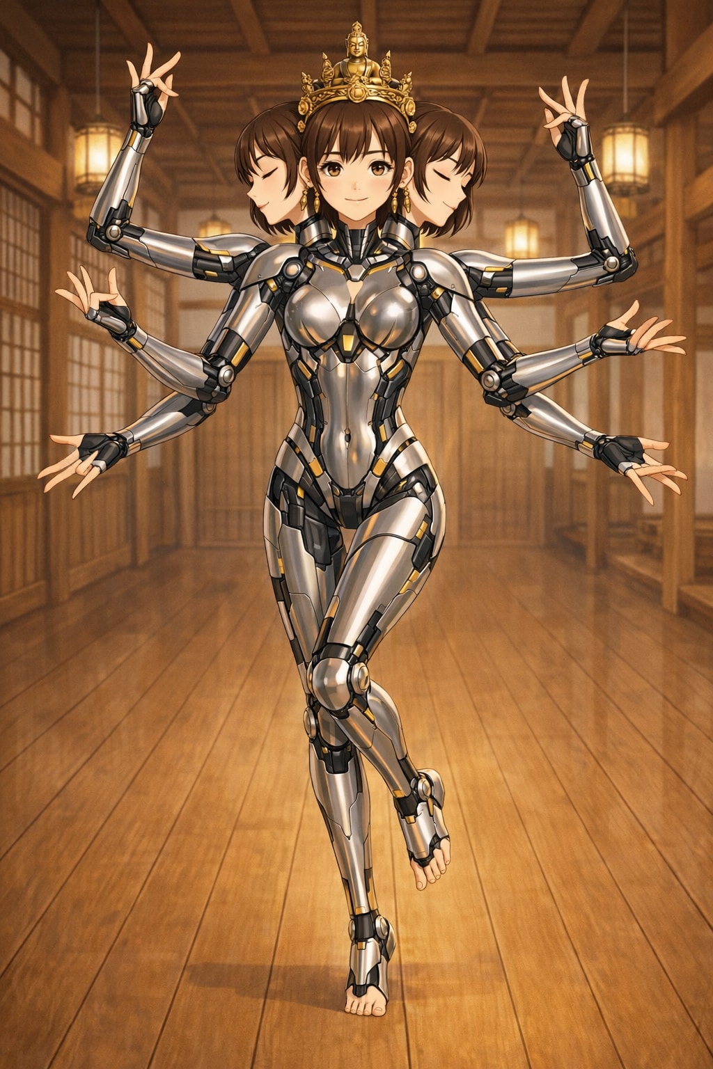 AI生成メカ娘　阿修羅