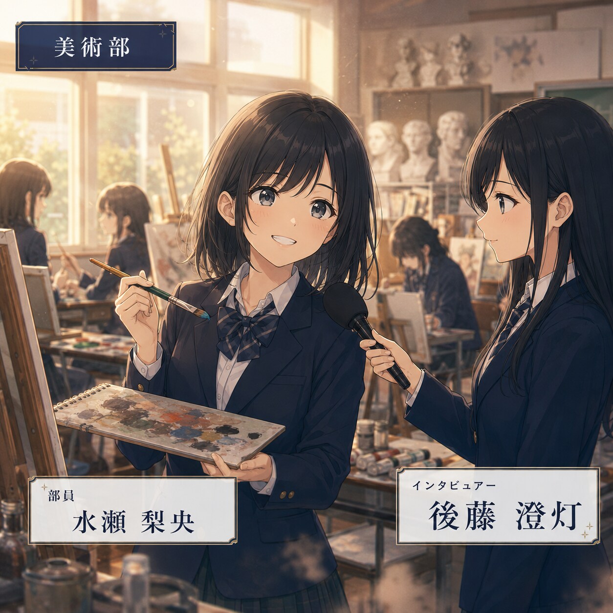 放送委員会「美術部紹介」 | の人気AIイラスト・グラビア