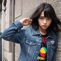 AIポートレート　ロック系の彼女 3枚目