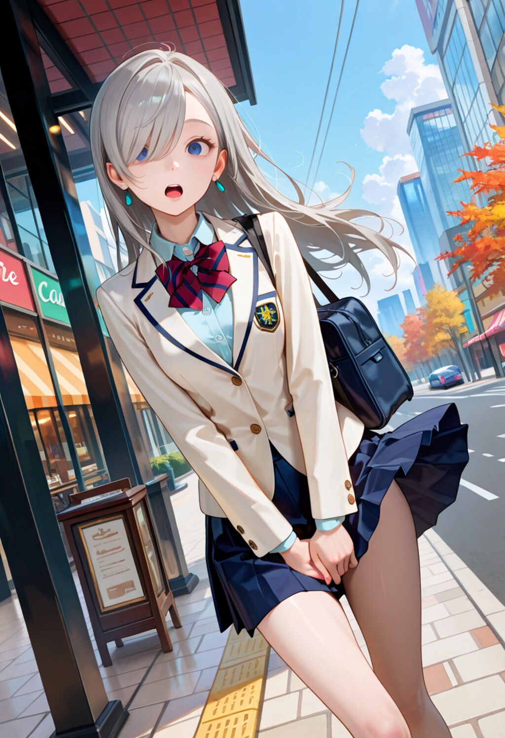 由璃亜 school uniform (1)