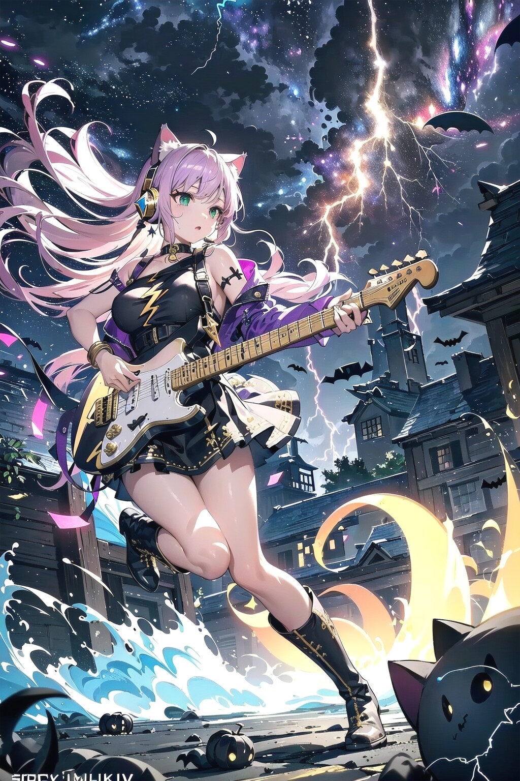 イナヅマギタリストミクちゃん🐱🎸⚡