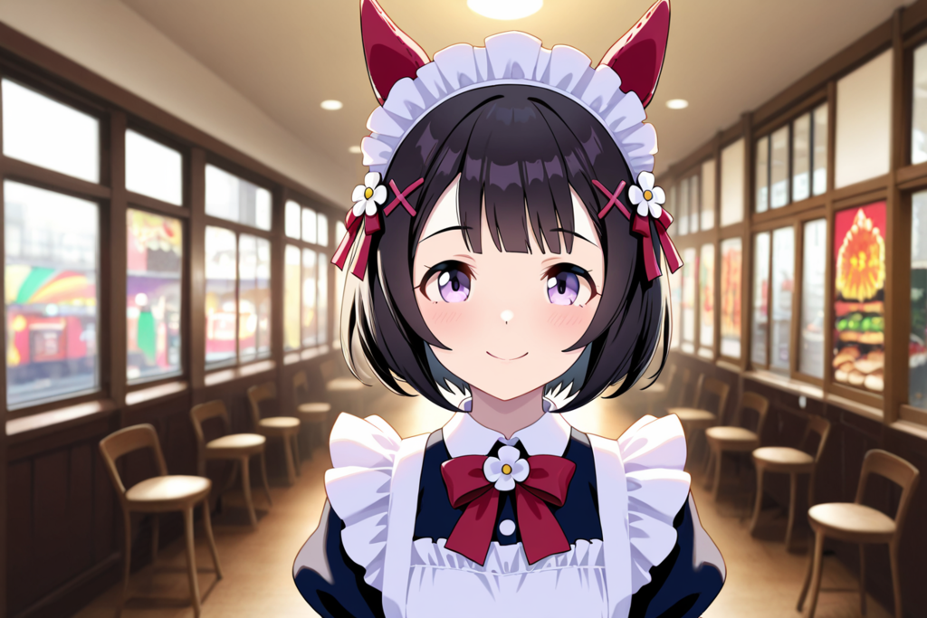 東京観光するニシノフラワー