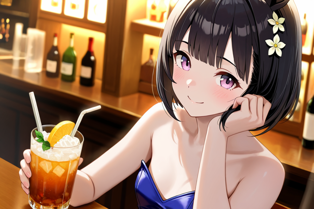 東京観光するニシノフラワー