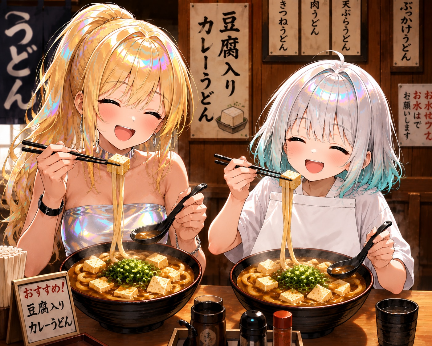 豆腐入りカレーうどん☆ | の人気AIイラスト・グラビア