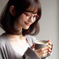 眼鏡女子 楓のコーヒータイム 6枚目