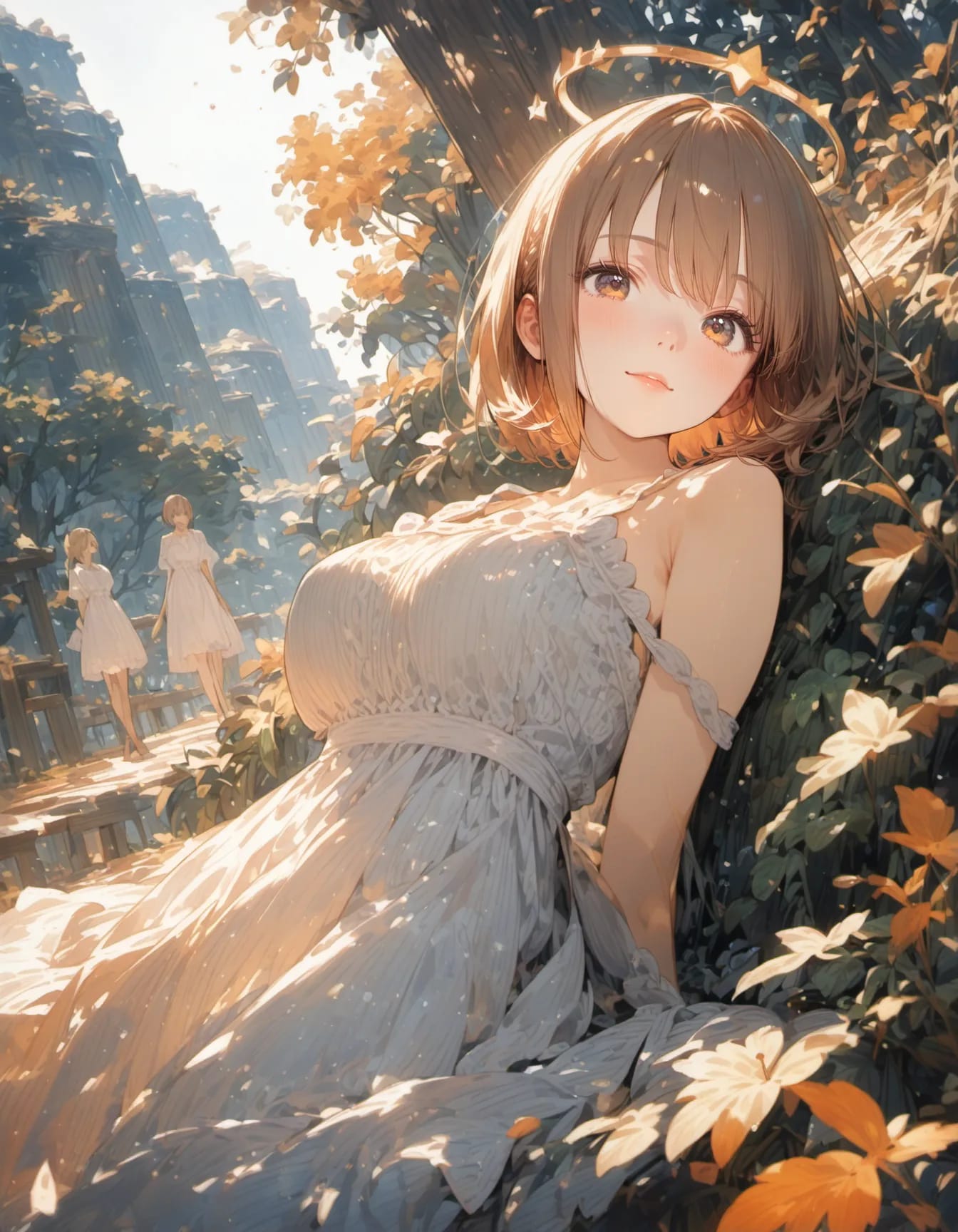 Halo Beneath the Leaves | の人気AIイラスト・グラビア