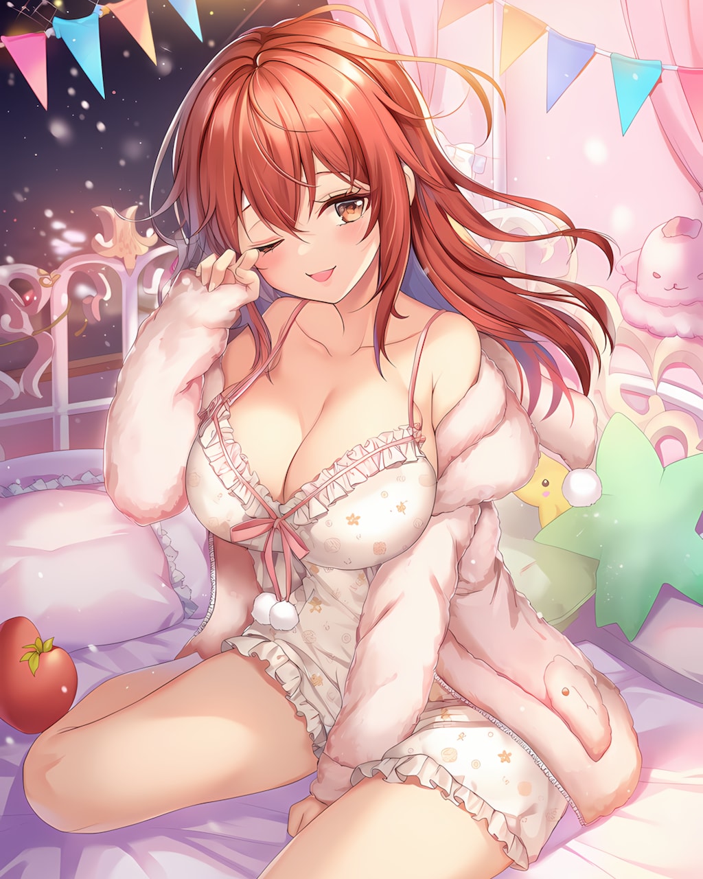 ❄️もこもこポンポンでおやすみノノカ♡