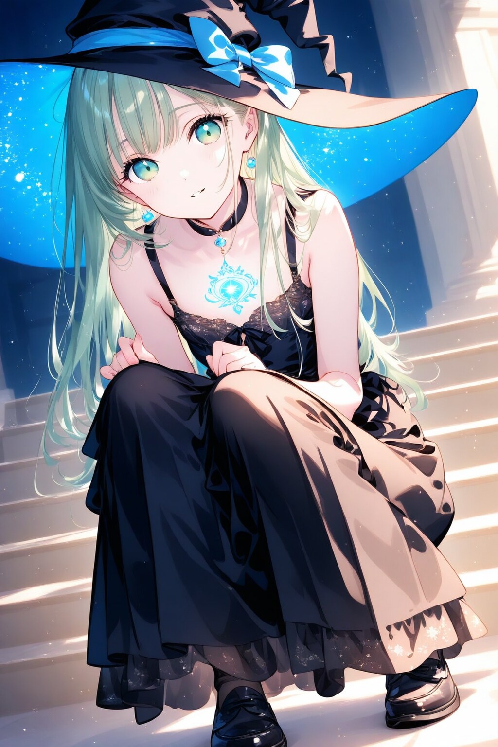 しゃがみ魔女さん