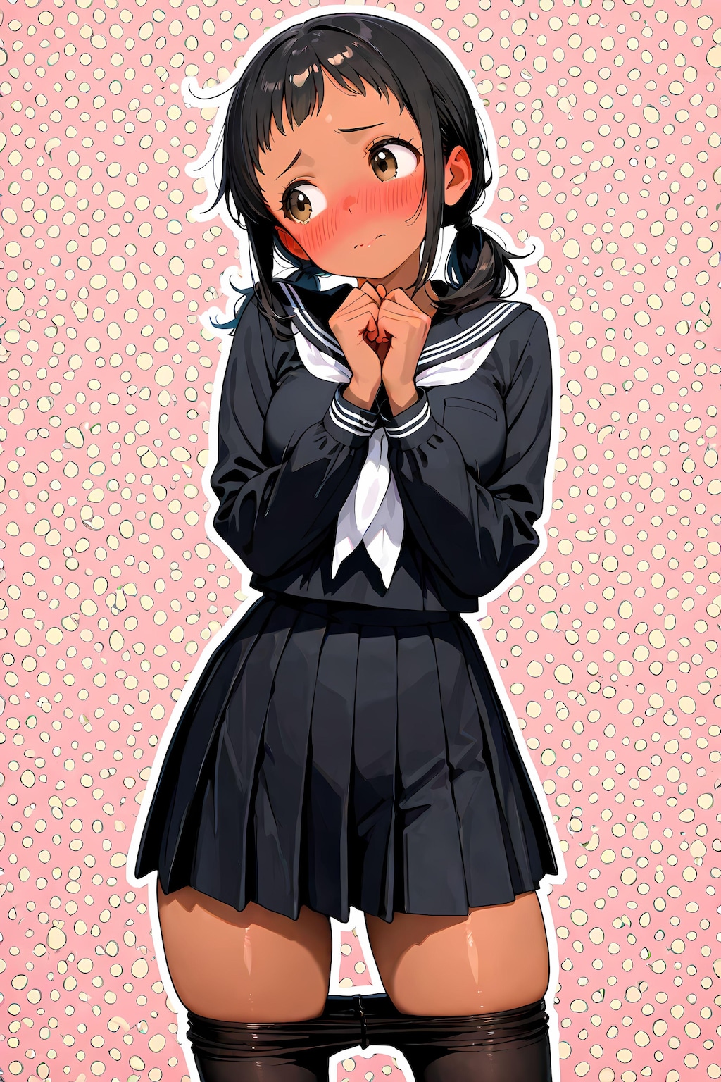 【便乗】後づけ絶対領域🐙