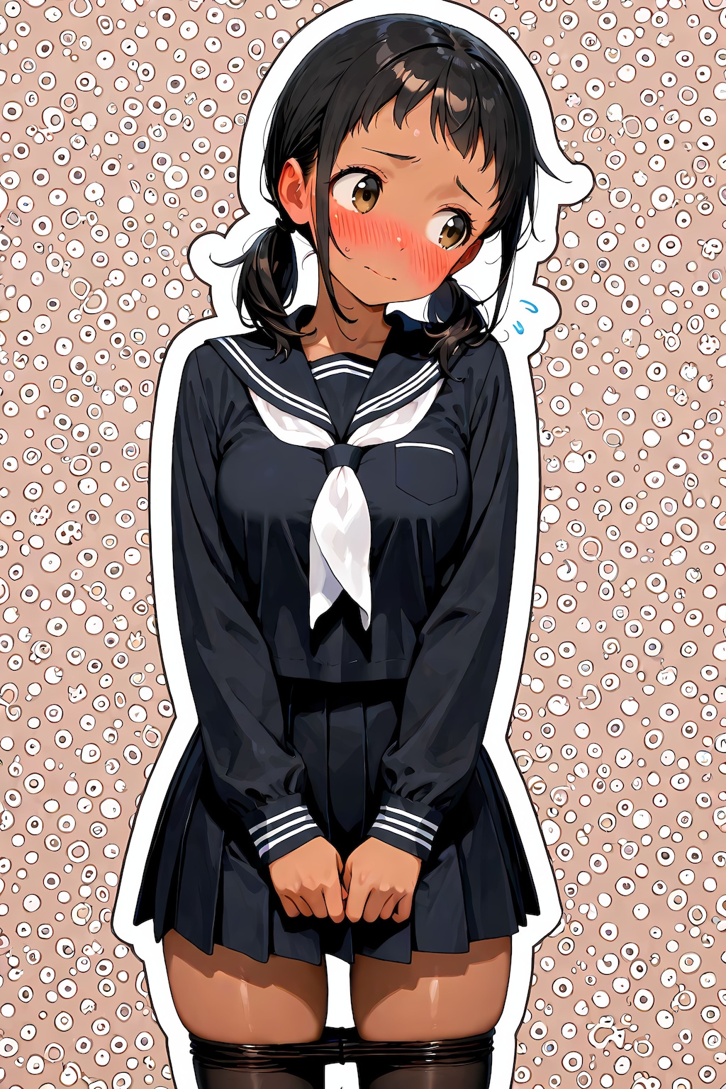 【便乗】後づけ絶対領域🐙