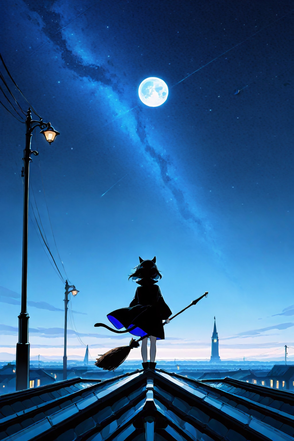 月夜の魔女 | の人気AIイラスト・グラビア