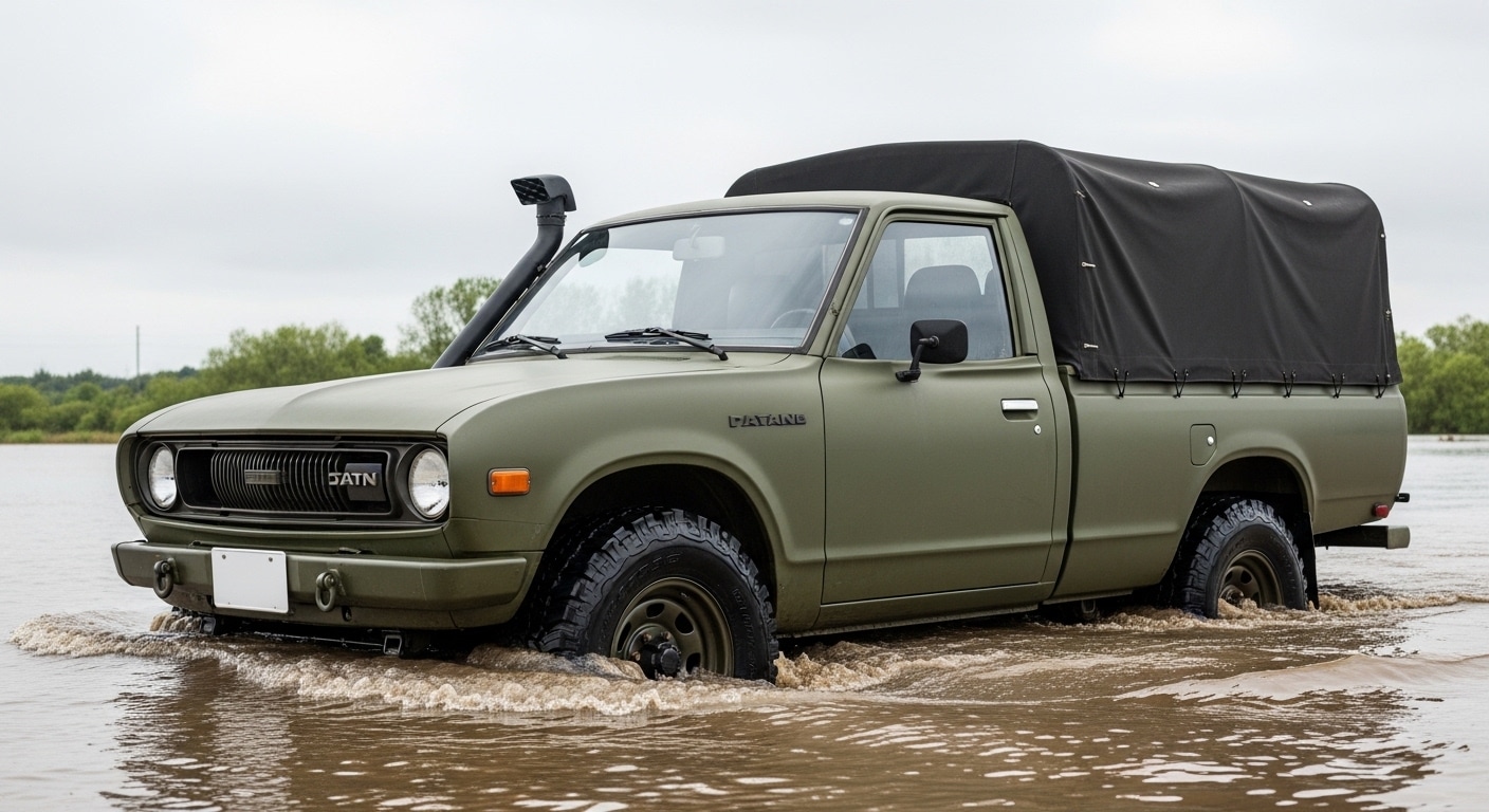 ダットサントラック川渡り | の人気AIイラスト・グラビア