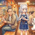 酒場の白くま-nano banana2編 2枚目