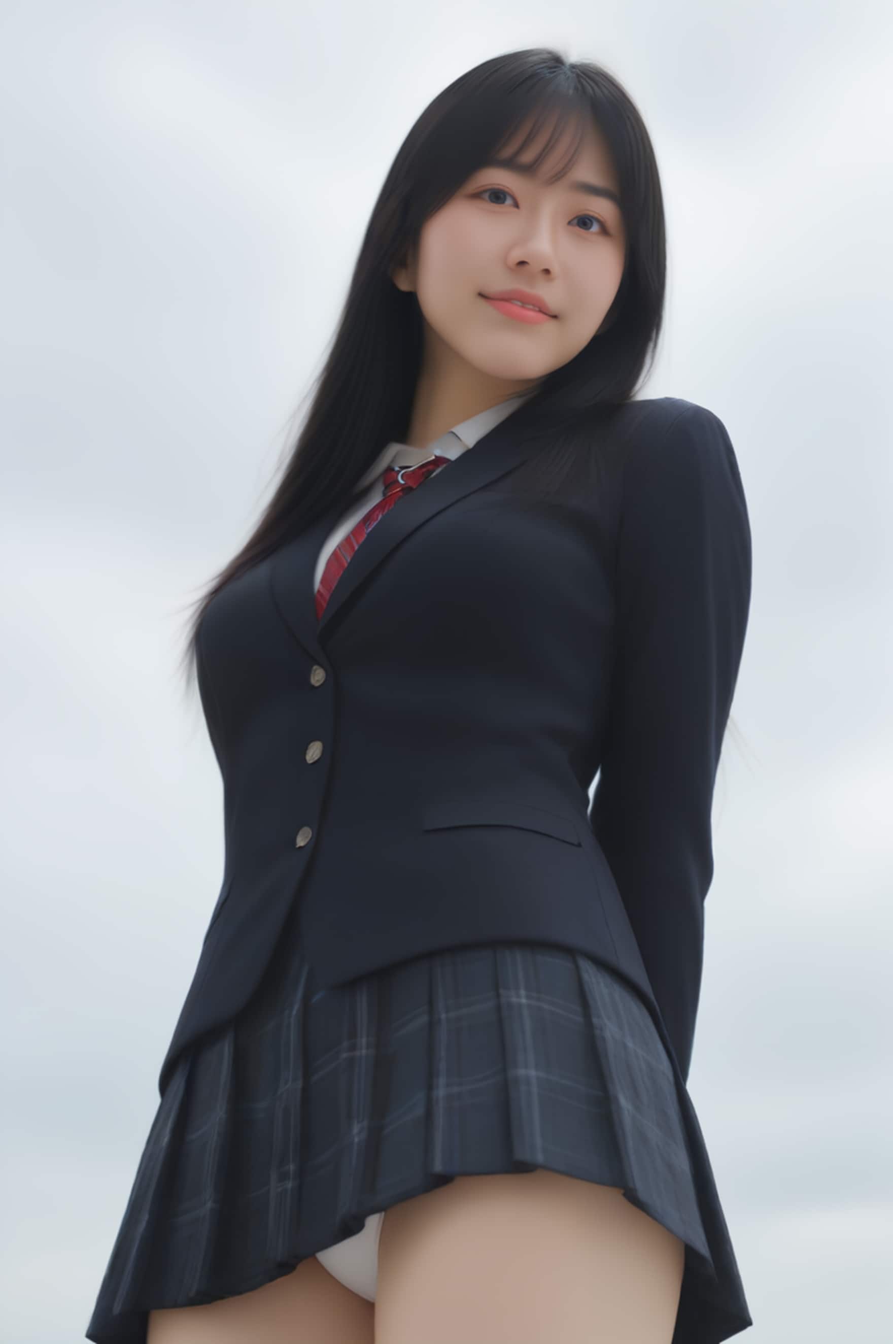 school uniform lowangle