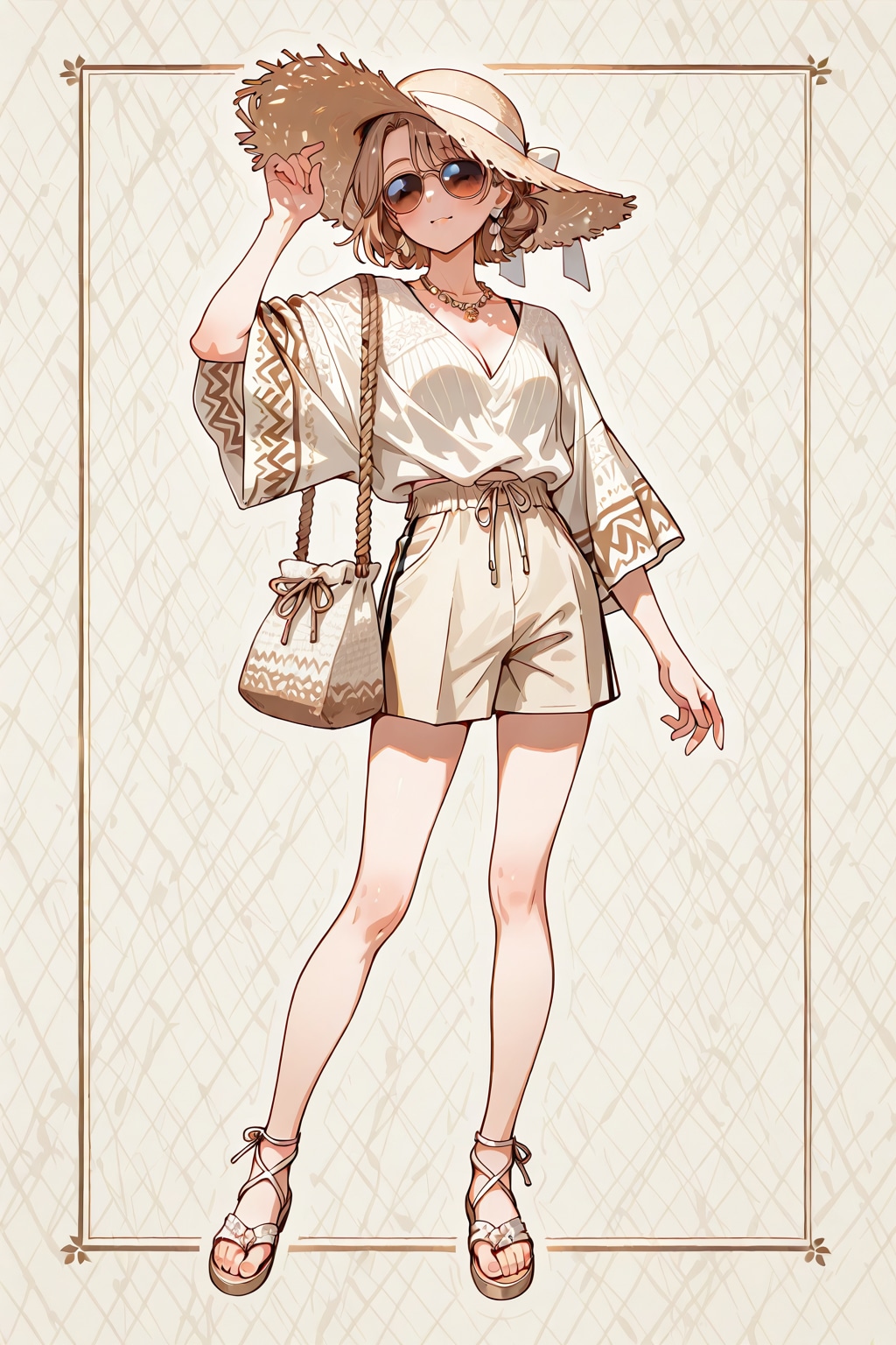 リゾートおねいさんコーデ（衣装といっしょ）