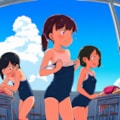 【ワイド】水泳の後の着替え 5枚目